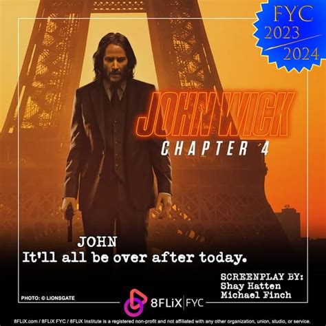 'John Wick: Chapter 4' Screenplay: Read Script From Shay .